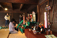 伊豆文邸で五月飾り