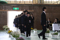 松崎中学校で入学式