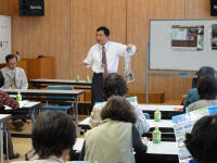 花の会総会でジオサイト講習会