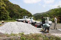 雲見花沢園地でホタル観賞地の整備