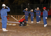 消防団操法大会練習