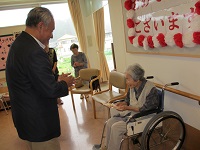 100歳お祝い訪問