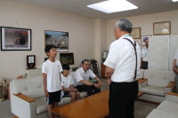 帯広市への訪問団挨拶