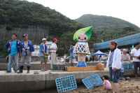 雲見温泉無料サザエ狩り