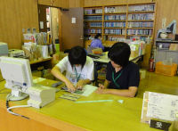 松崎高校の生徒が職業体験実習