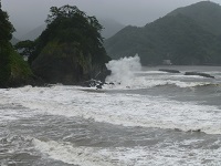 台風18号弁天島と那賀川 台風18号弁天島と那賀川