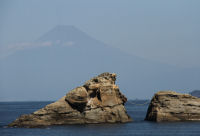 雲見海岸からの富士山