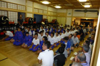 秋まつりの稽古（江奈地区責善社）