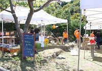 棚田でマルシェ