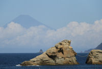 雲見海岸からの富士山