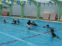 海洋クラブ 着衣泳体験会