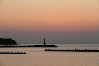 夕暮れの松崎海岸