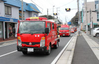秋の火災予防運動広報パレード