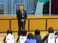 市町対抗駅伝チームの壮行会