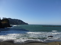 松崎新港と弁天島 松崎新港と弁天島