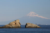 雲見海岸からの富士山