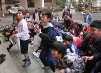 伊那下神社で節分祭