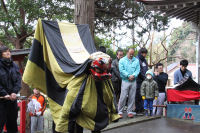 桜田の八幡神社で神楽奉納