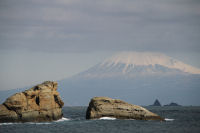 雲見海岸からの富士山