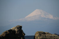 雲見海岸からの富士山