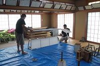 伏倉区天王祭準備 伏倉区天王祭準備