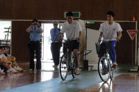 松崎中学校自転車教室