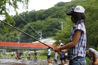 三聖塾鮎釣り