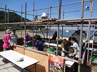 太鼓フェスティバル準備