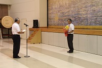 藤池教育長退任式