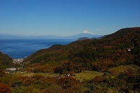 棚田展望台富士山