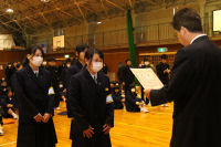 松中生花壇コンクール表彰