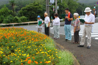 花壇コンクール審査