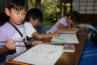 灯ろうにおえかき