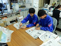 松崎中学校職場体験