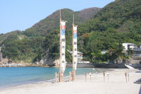 岩地梵天祭準備